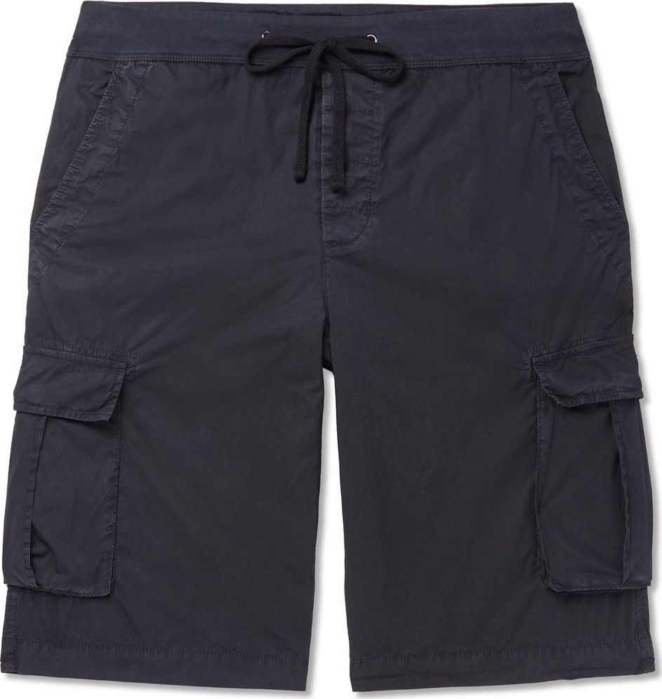 James Perse Cotton-Blend Drawstring Cargo Shorts