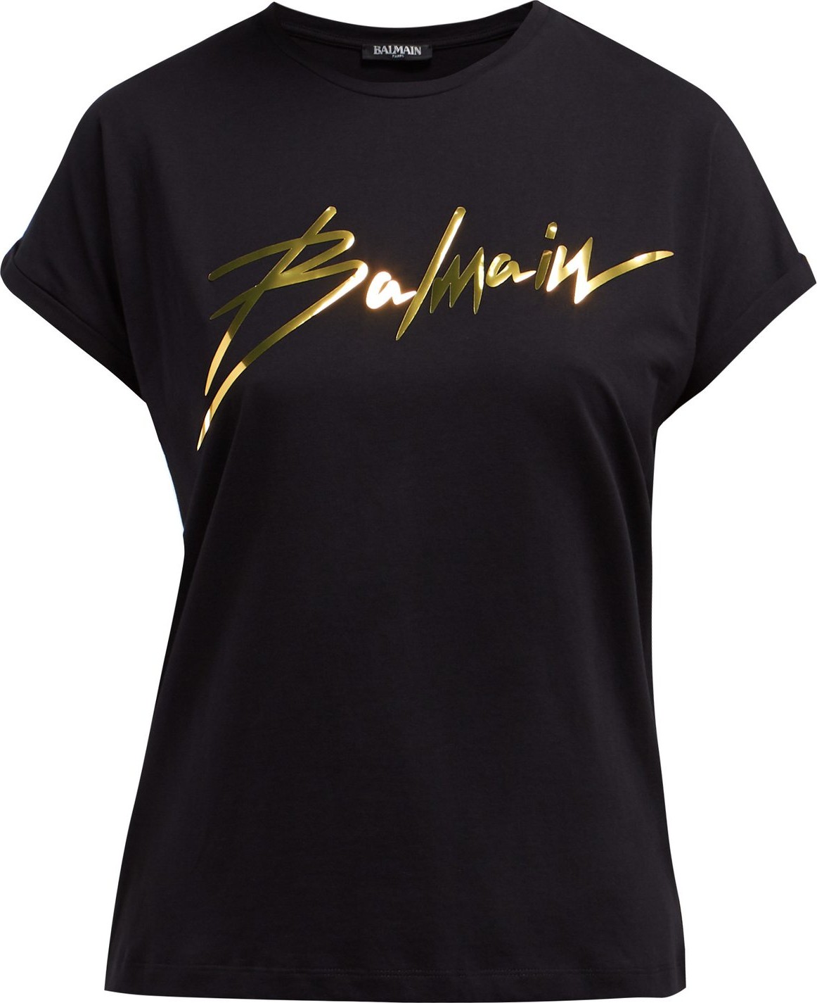 Balmain Logo-appliqué cotton T-shirt