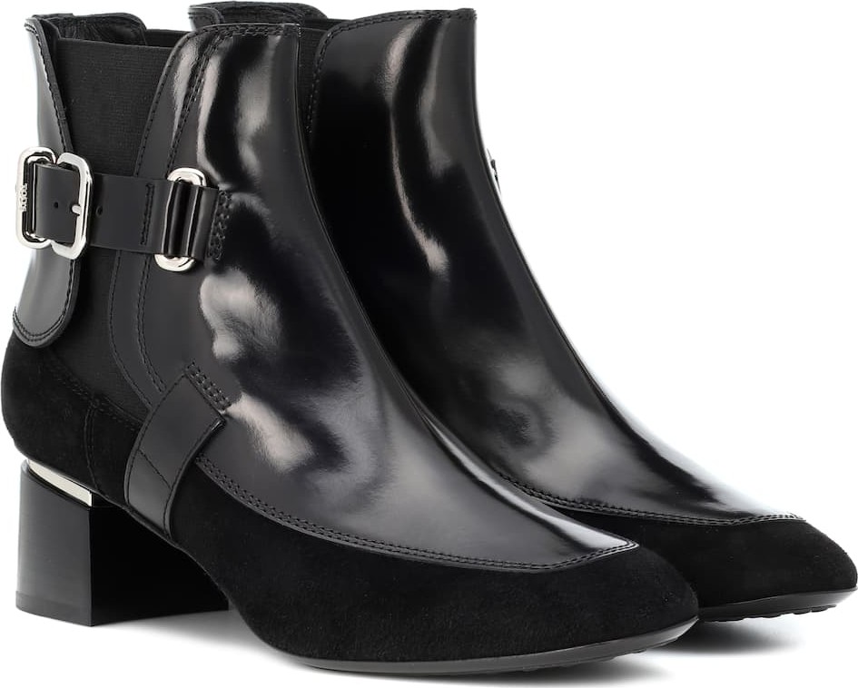 Tod's Leather and suede ankle boots