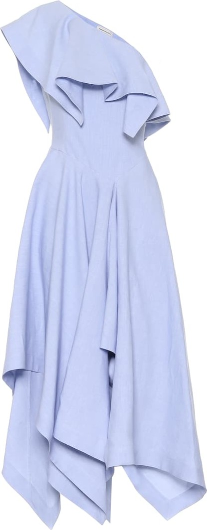 Alexander McQueen Linen midi dress