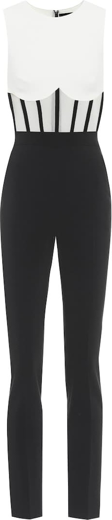 David Koma Stretch-crêpe bodysuit