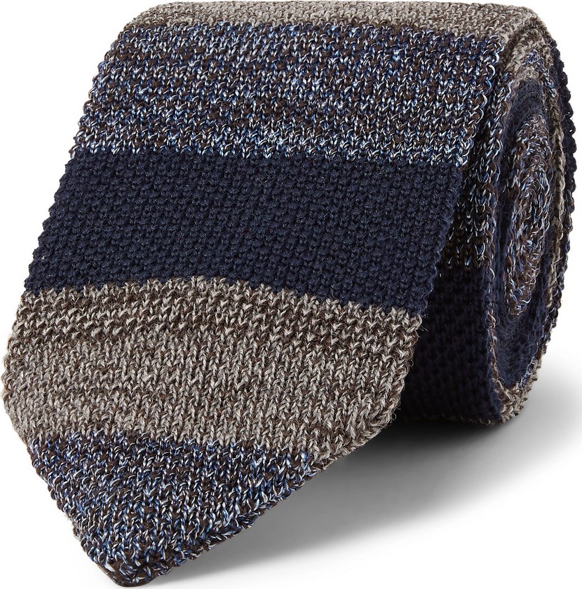 Missoni 6cm Striped Knitted Wool and Silk-Blend Tie