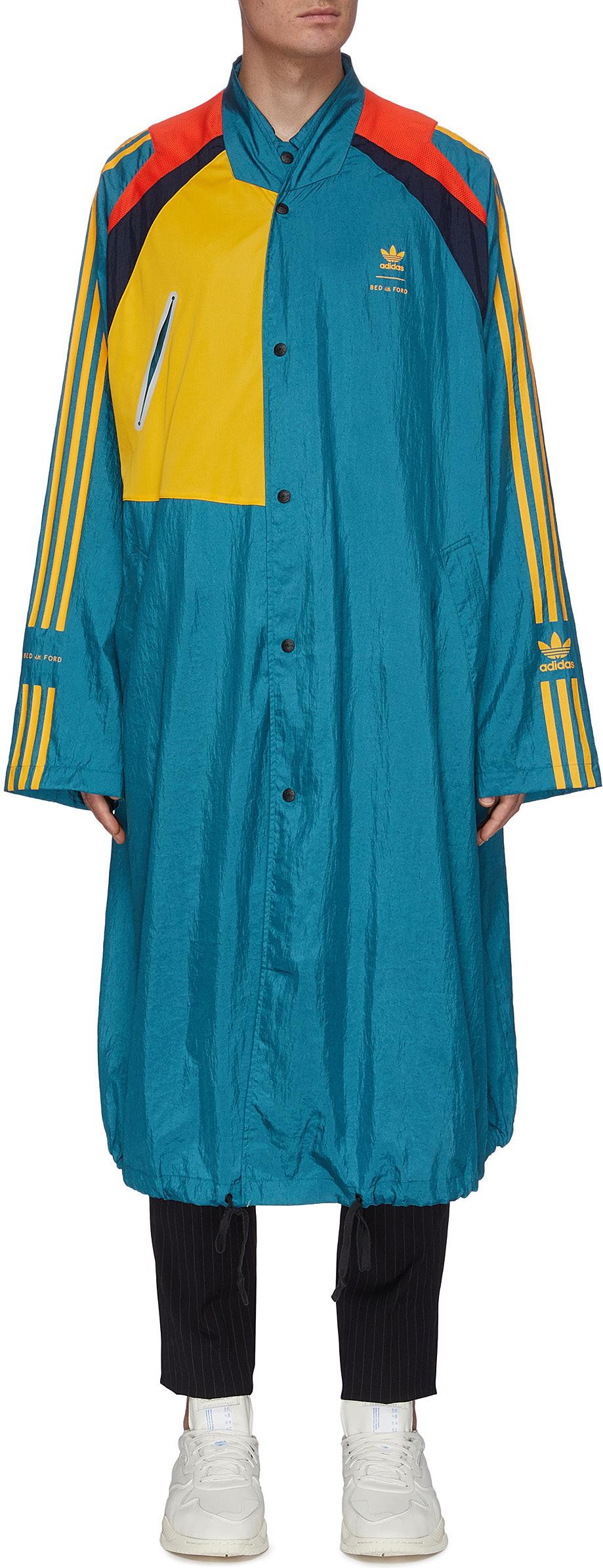 adidas x BED J.W. FORD Colourblock stripe outseam long coat