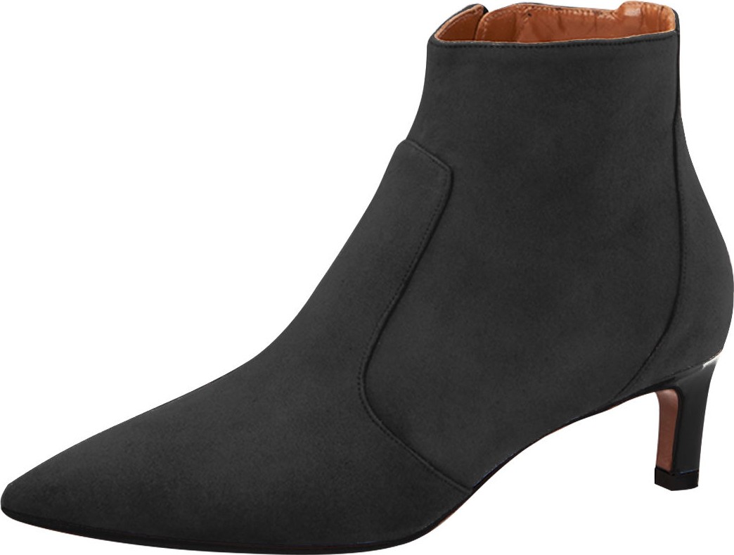 Aquatalia Marilisa Low-Heel Suede Booties