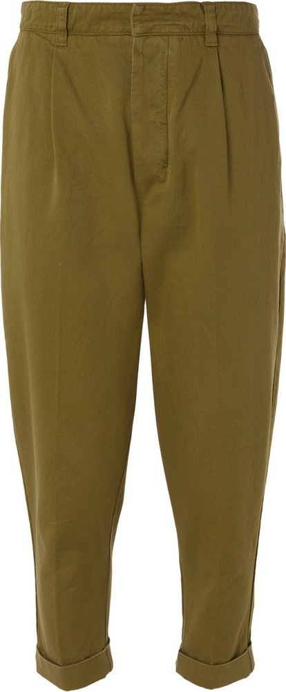 AMI Pleated Cotton-Twill Chinos