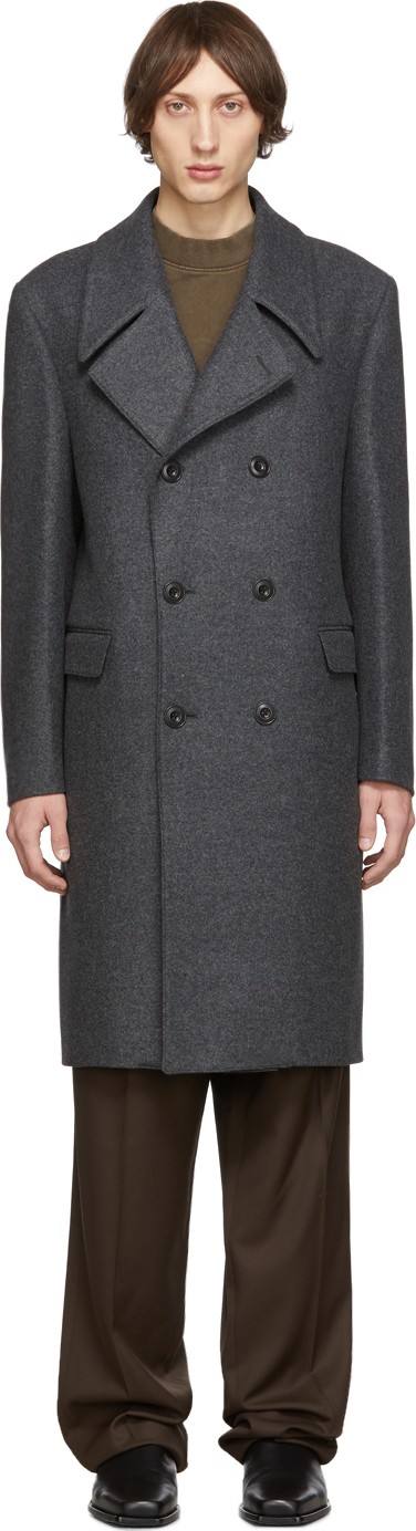 Lemaire Grey Long Coat