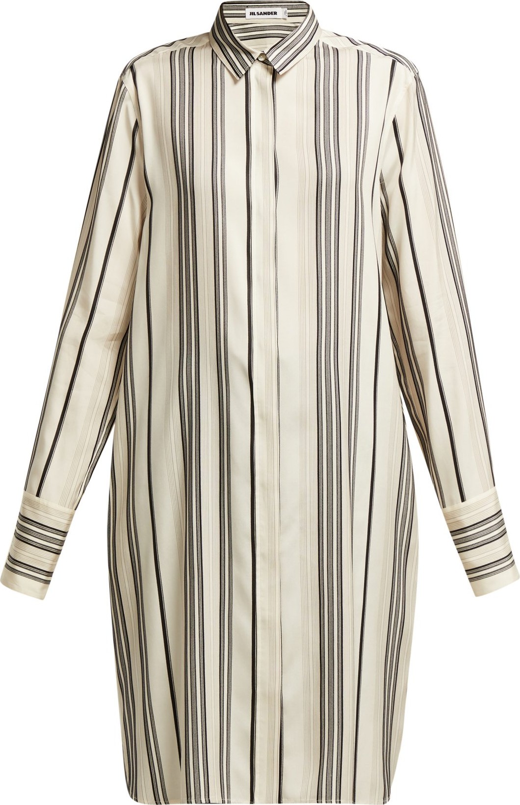 Jil Sander Ginepro long silk shirt
