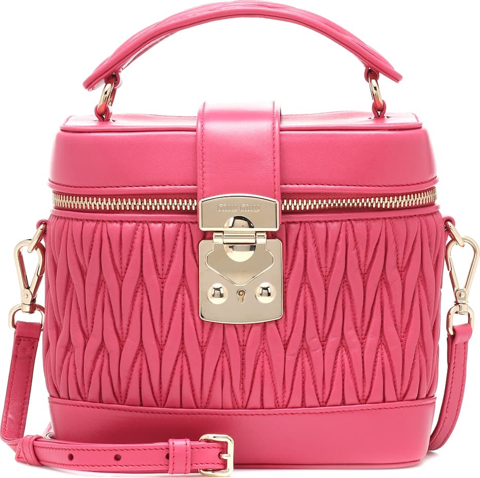 Miu Miu Matelassé leather tote