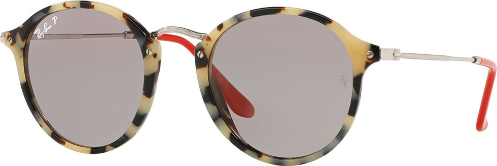 Ray Ban Round Plastic & Metal Polarized Sunglasses