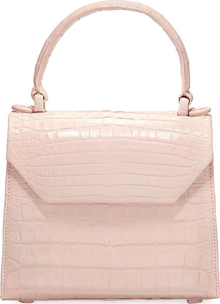 Nancy Gonzalez Crocodile Small Flap Top-Handle Crossbody Bag