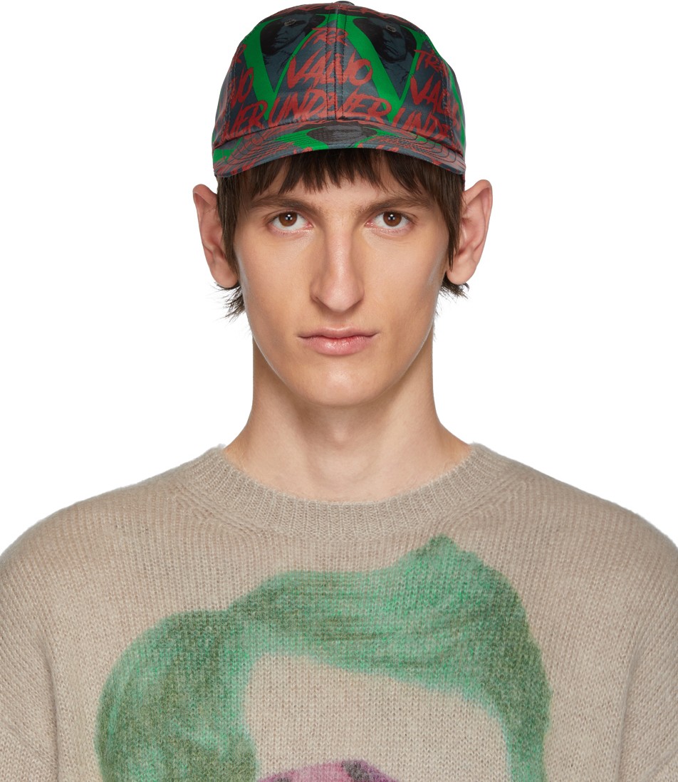 Valentino Red & Green Valentino Garavani Undercover Edition Edgar Allan Poe Cap