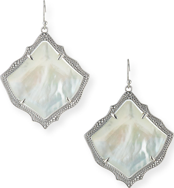 Kendra Scott Kirsten Earrings in Silvertone Plate
