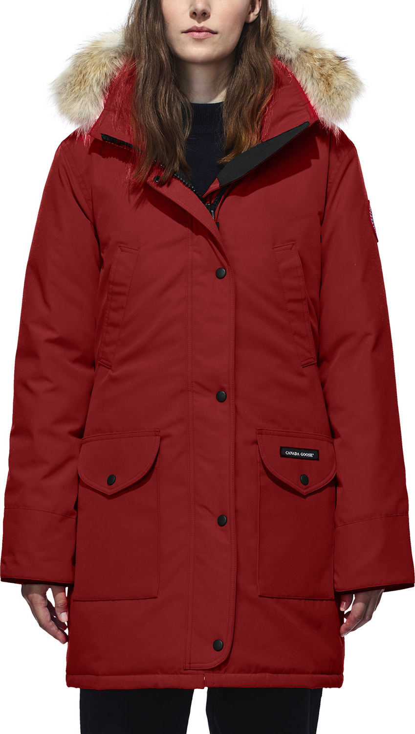 Canada Goose Trillium Down Parka Coat w/ Natural Coyote Fur Trim