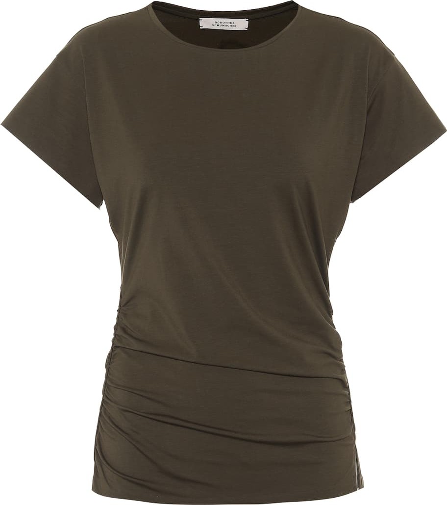 Dorothee Schumacher Fascinating Drapes stretch-jersey T-shirt