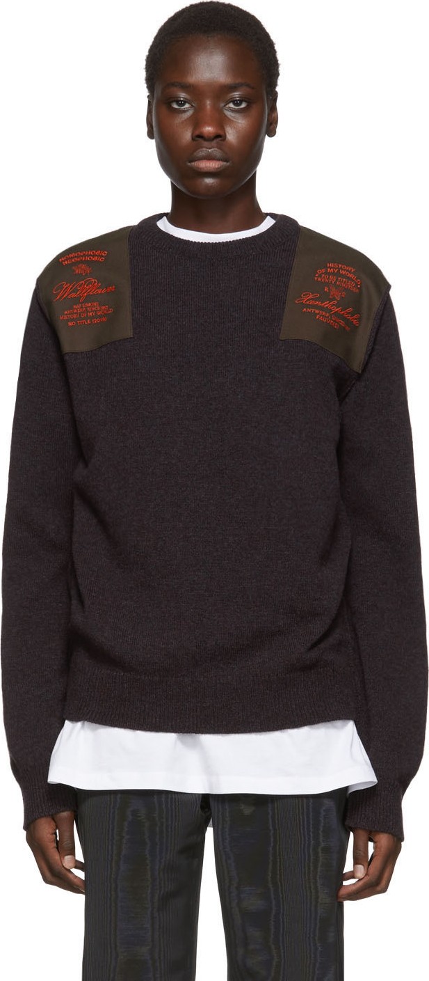 Raf Simons Purple Xanthophobic Sweater