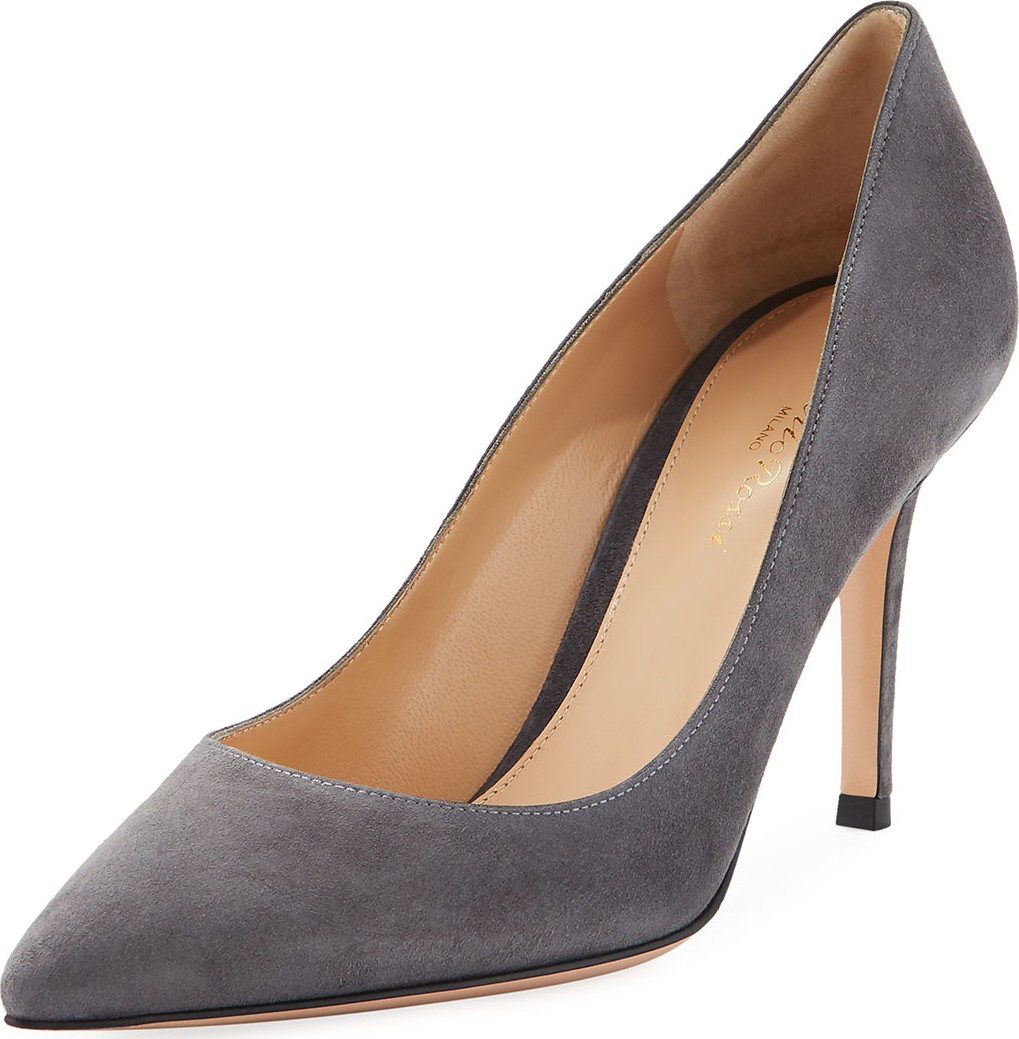 Gianvito Rossi Gianvito 85 Suede Point-Toe 85mm Pump
