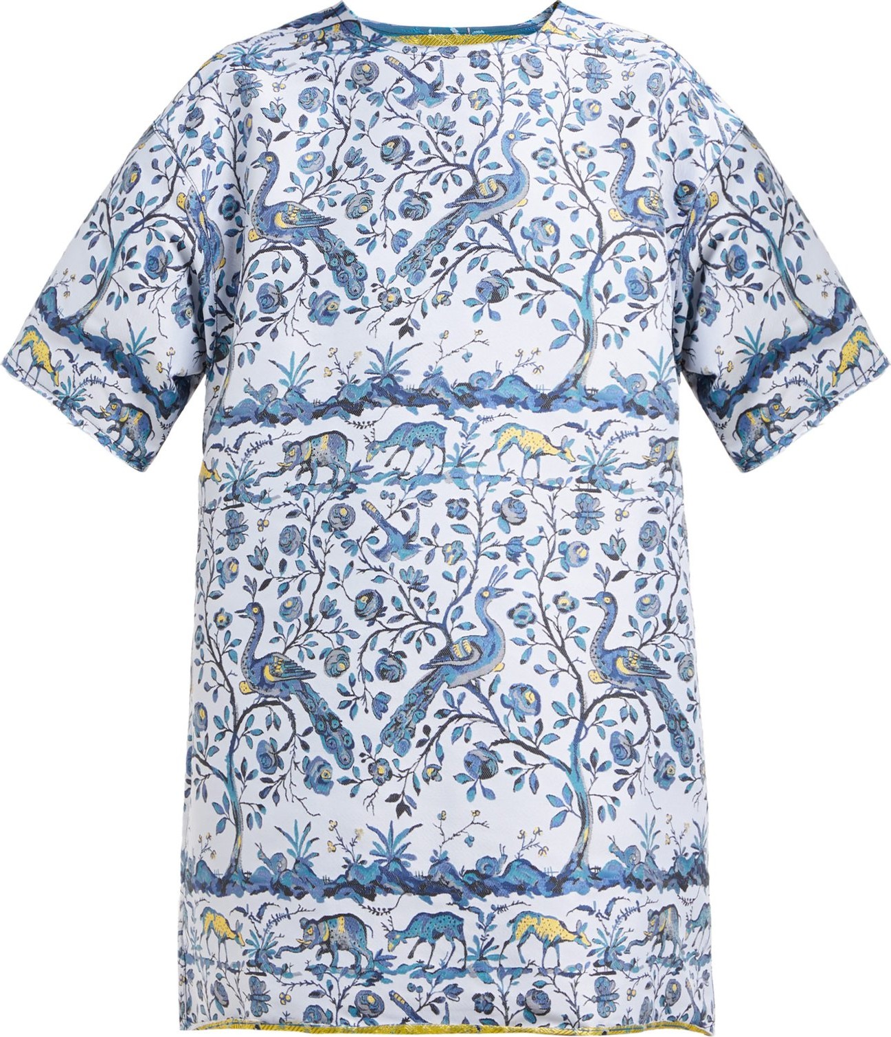 Marques'Almeida Peacock-jacquard T-shirt dress