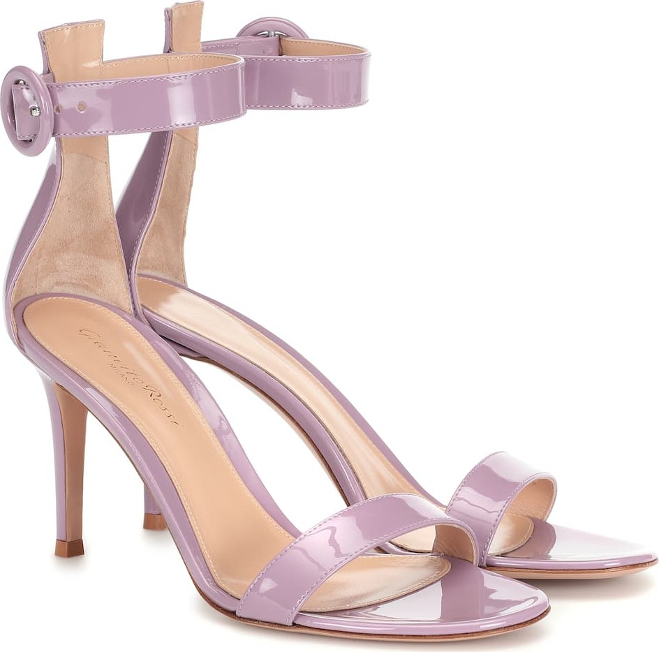 Gianvito Rossi Portofino 85 patent leather sandals