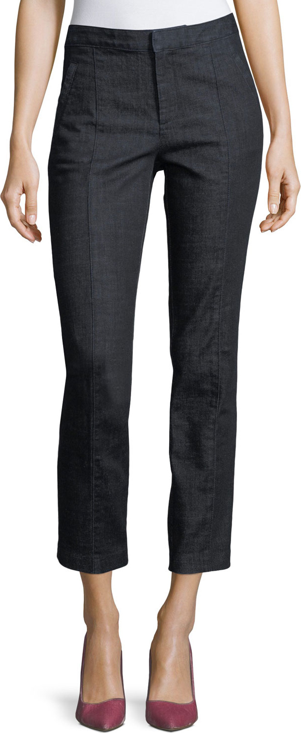 Tory Burch Vanner High-Rise Ankle Jeans