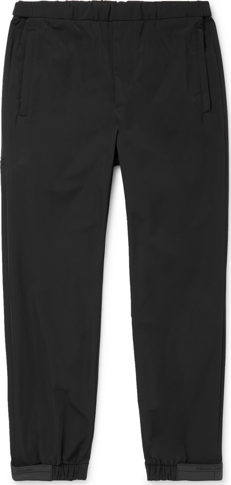 Prada Black Tech-Nylon Drawstring Trousers