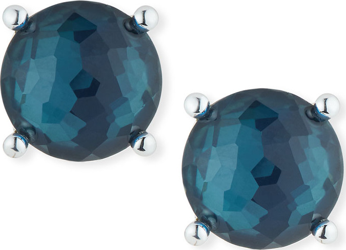 IPPOLITA Silver Wonderland Clip-On Stud Earrings in Glacier Doublet