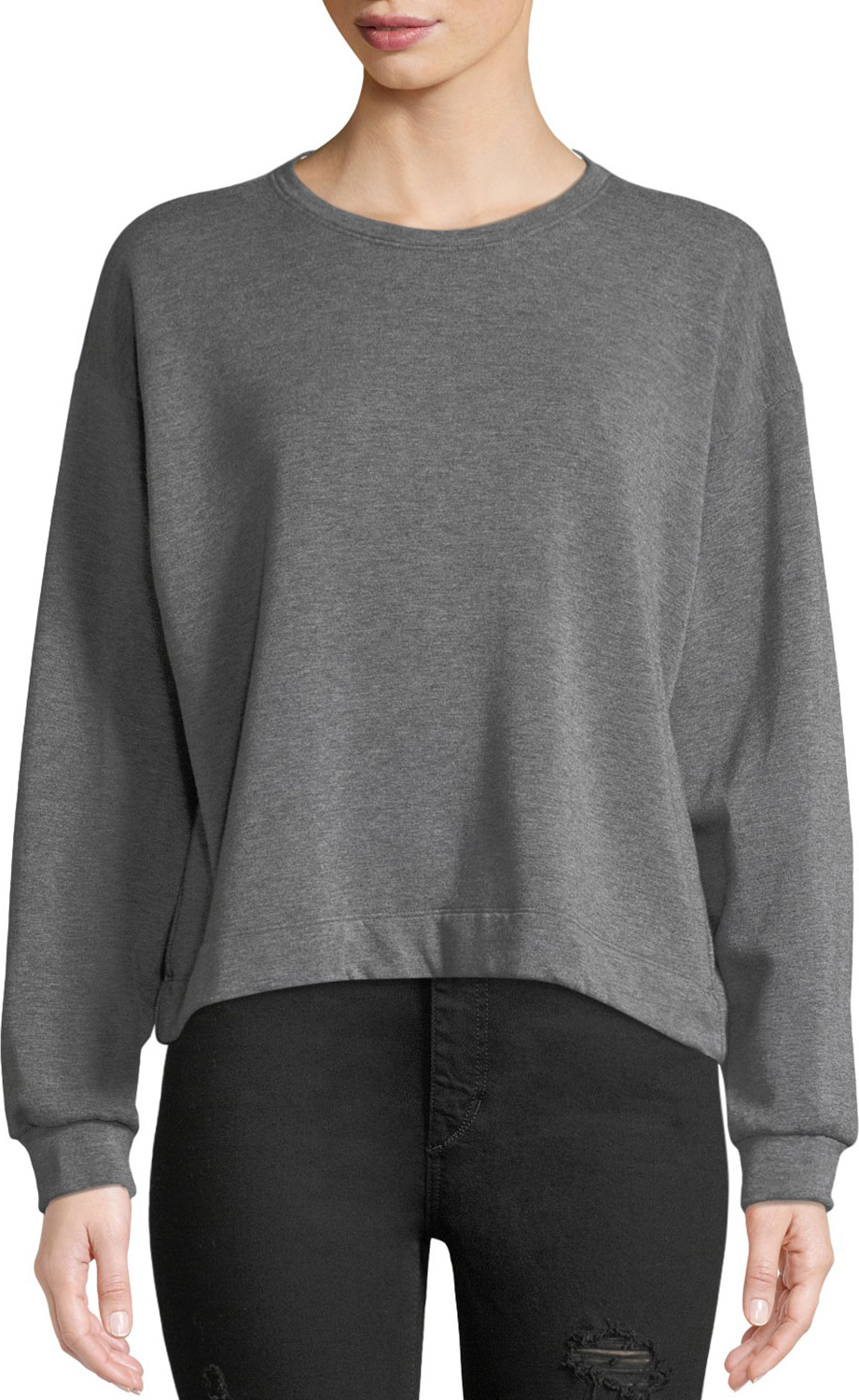 Velvet By Graham & Spencer Danica Striped Crewneck Sweatshirt