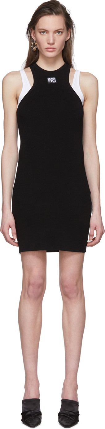 Alexanderwang.T Black Foundation Bodycon Layering Dress