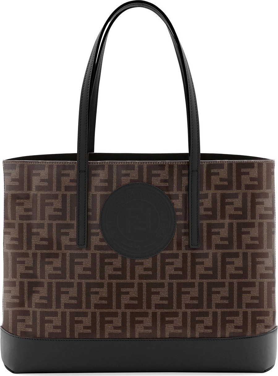 Fendi Fabric FF Shopping Tote Bag