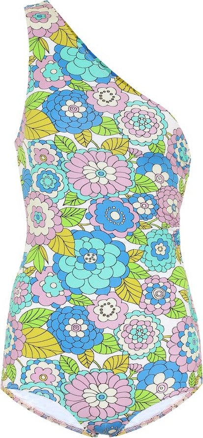 DODO BAR OR Floral one-shoulder swimsuit