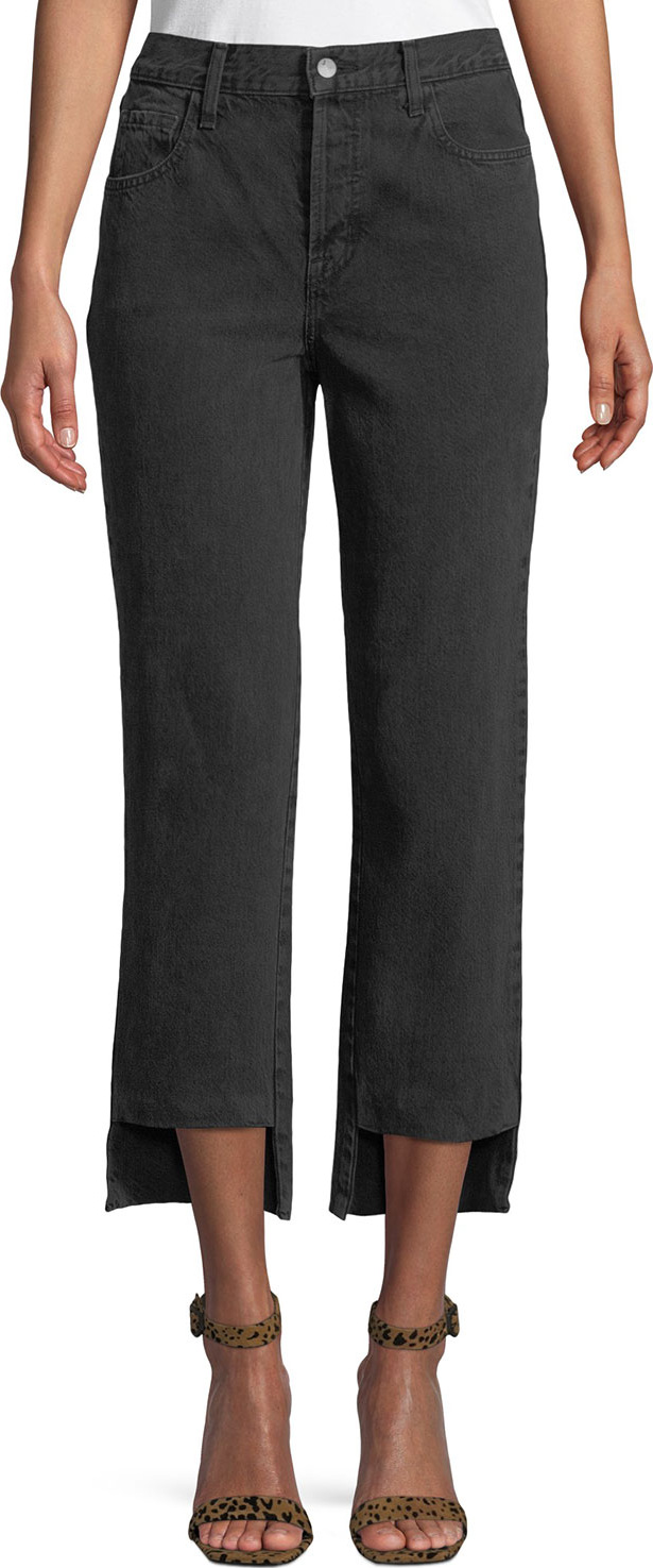 J BRAND Wynne Cropped Straight-Leg Jeans