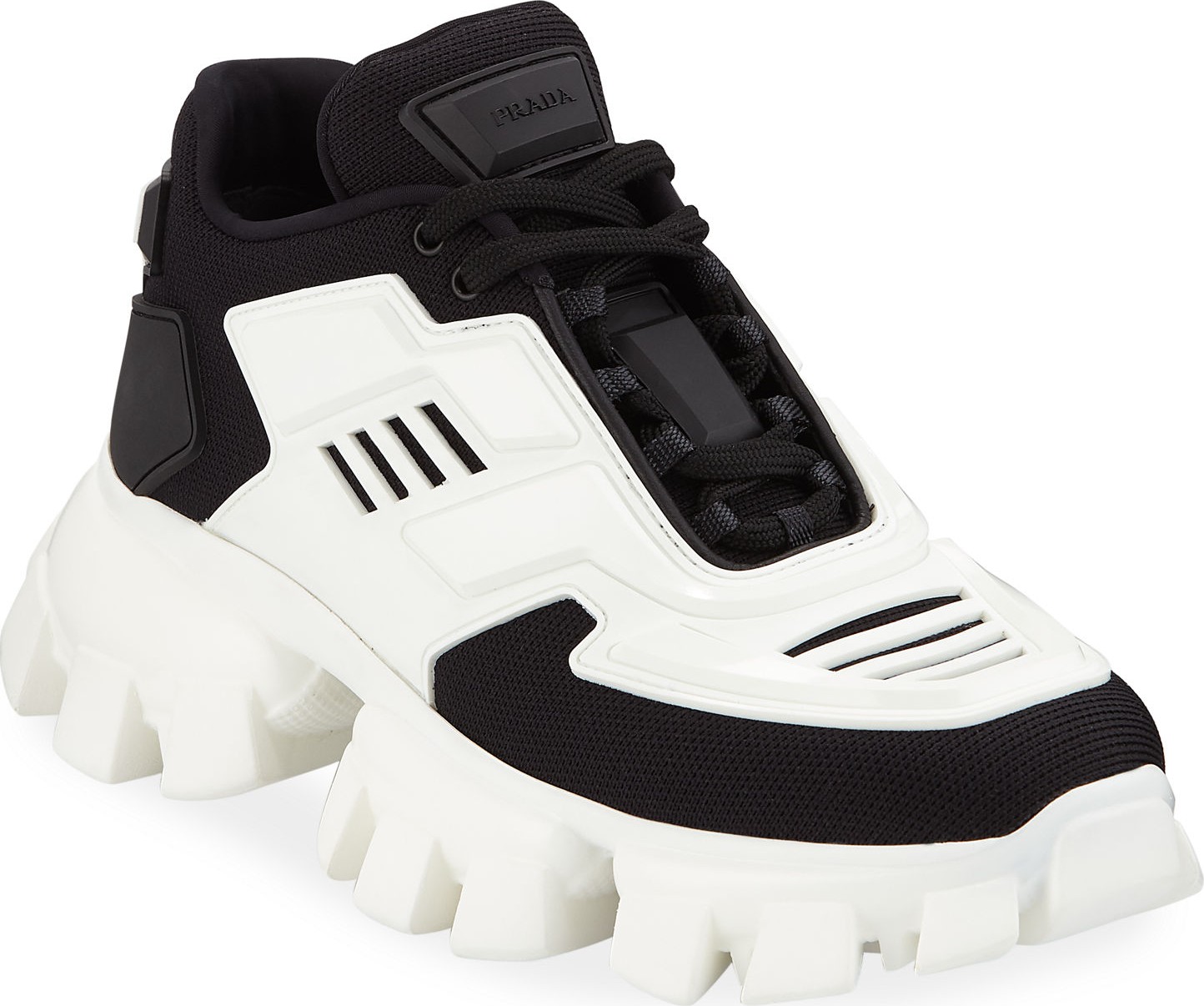 Prada Tech Caged Lace-Up Chunky Sneakers