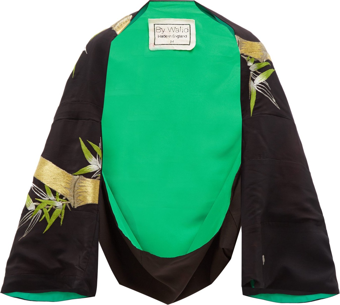 By Walid Fatma embroidered Chinese-silk kimono