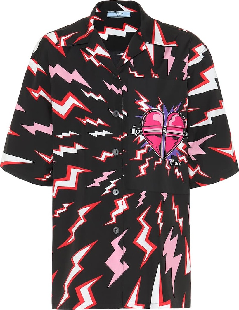 Prada Printed cotton shirt