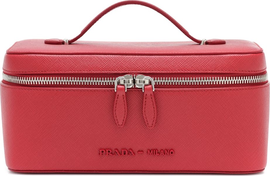 Prada Saffiano leather cosmetics case
