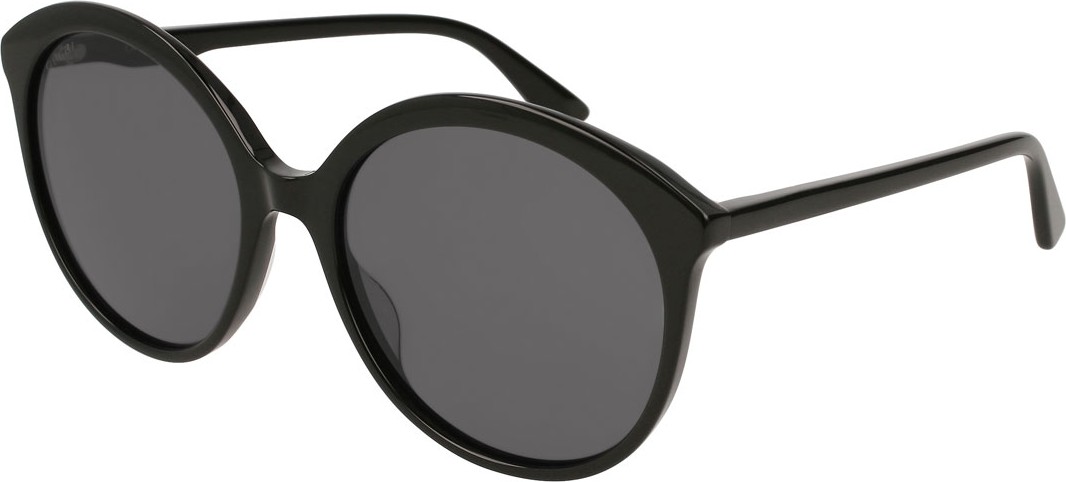 Gucci Round Acetate Sunglasses, Black
