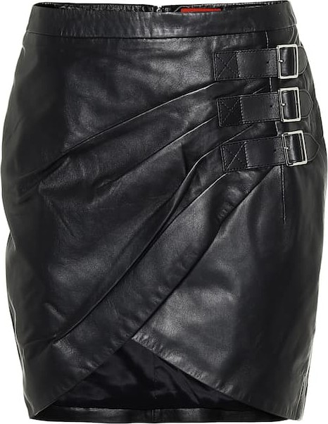 Altuzarra Embellished leather miniskirt