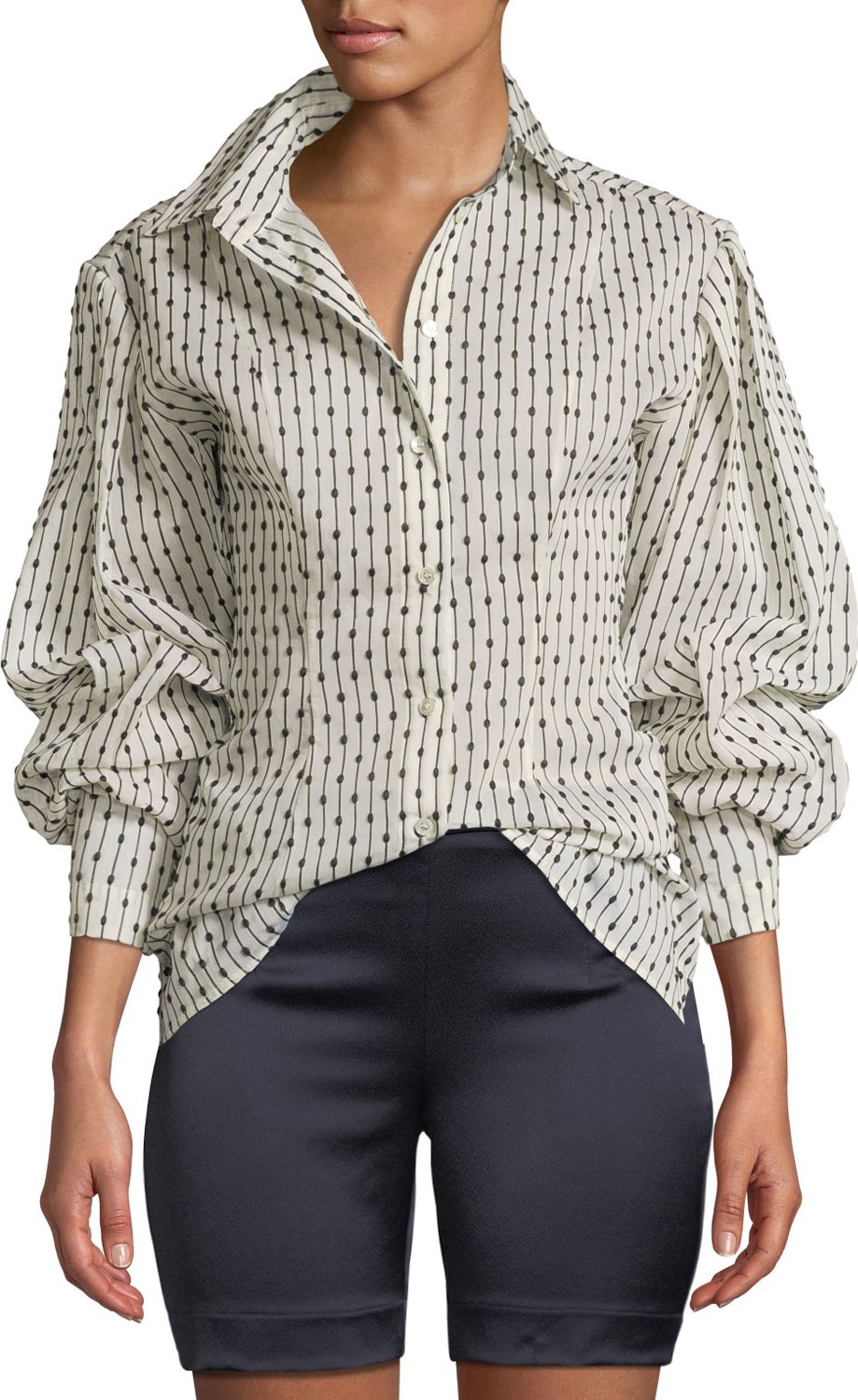 Maggie Marilyn We're Onto Something Textured Tucked-Sleeve Top