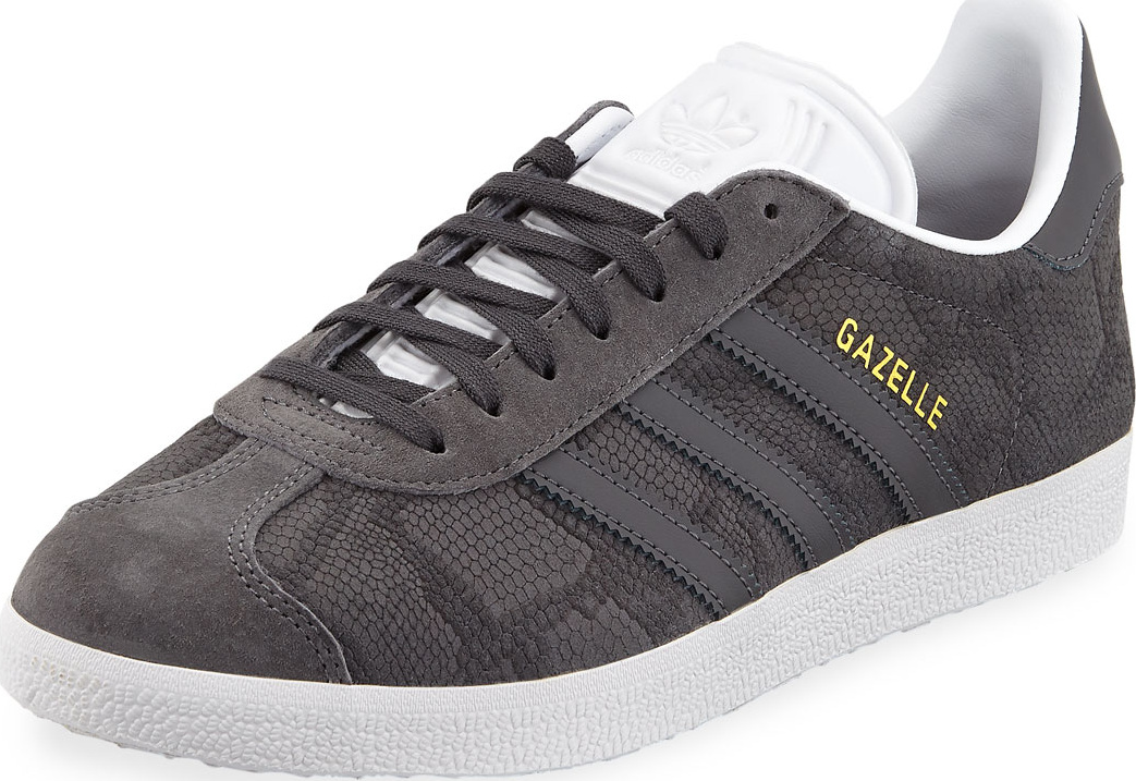 Adidas Gazelle Leather Lace-Up Sneakers