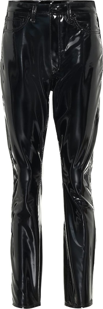 Rag & Bone High-rise vinyl pants