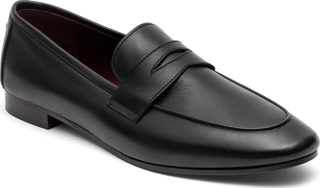 Bougeotte Flaneur Leather Flat Penny Loafers