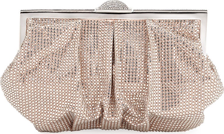 Judith Leiber Natalie Full-Bead Foiled Clutch Bag