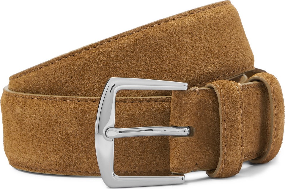 Loro Piana 4cm Tan Suede Belt