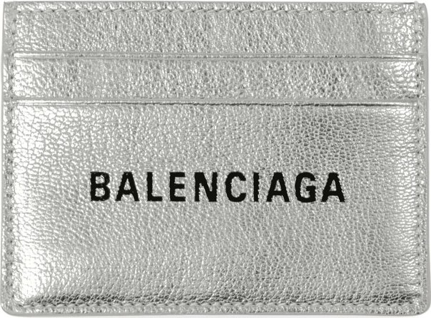 Balenciaga Everyday Metallic Leather Card Case