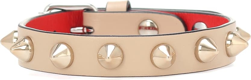 Christian Louboutin Loubilink studded leather bracelet