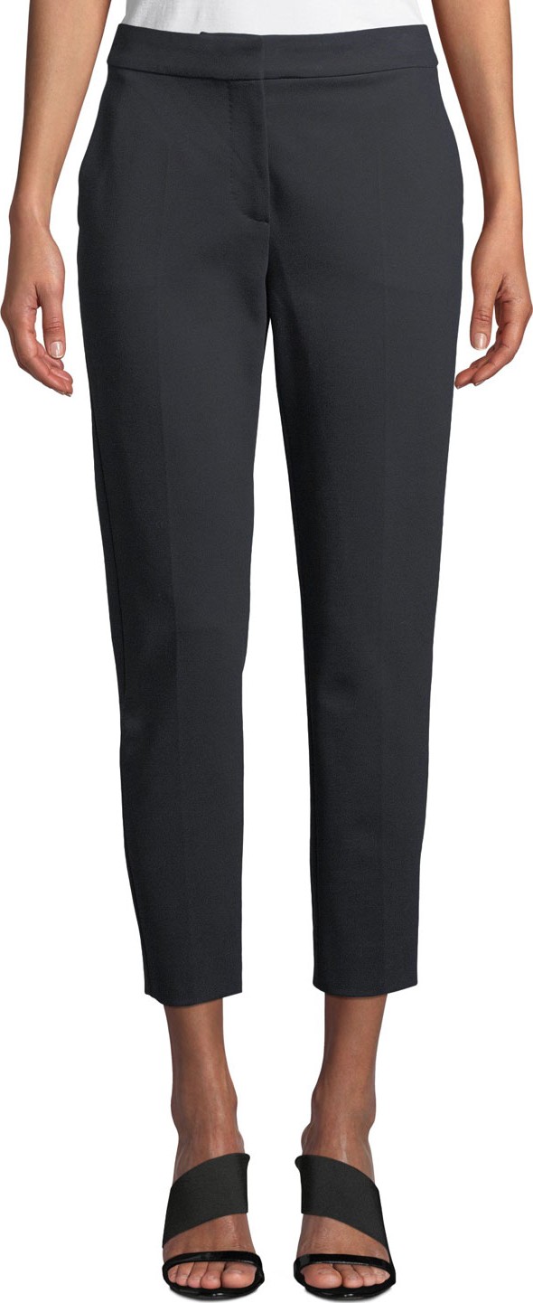 Max Mara Jersey Straight-Leg Ankle Pants