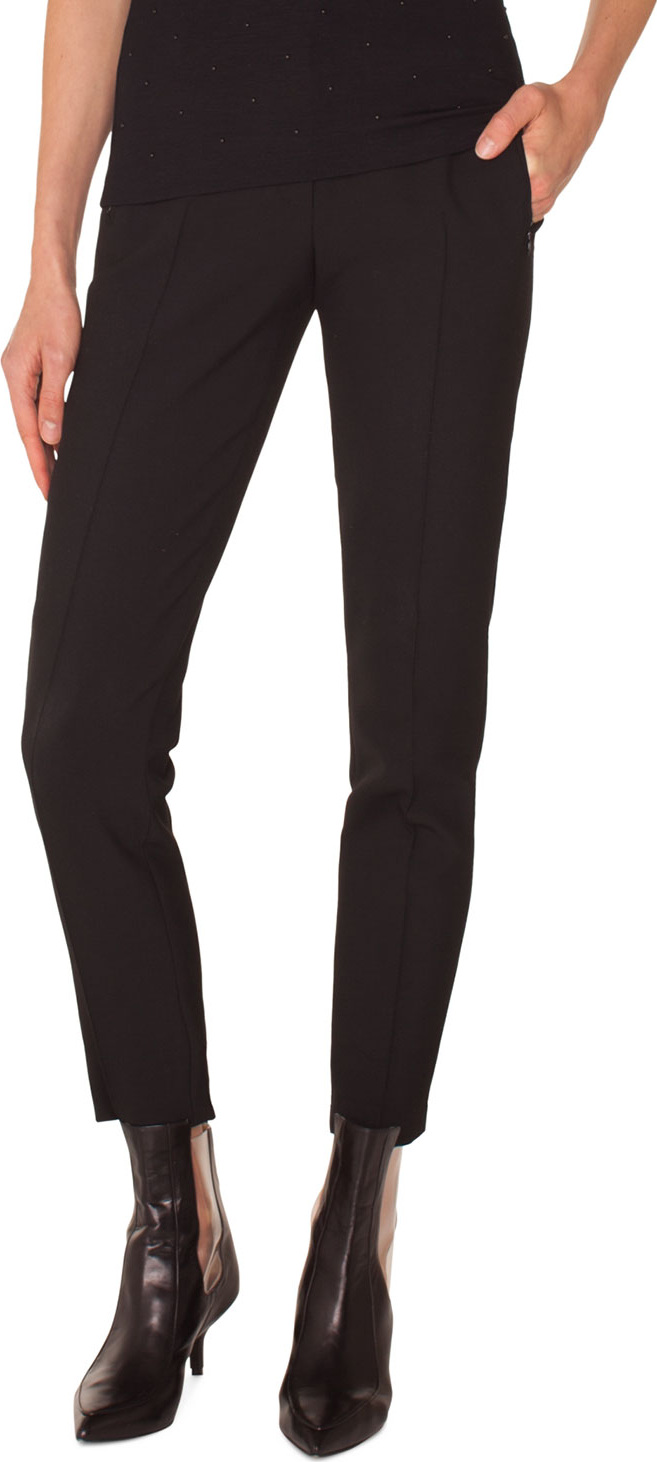 Akris Punto Fabia Skinny-Leg Wool Birdseye Pants