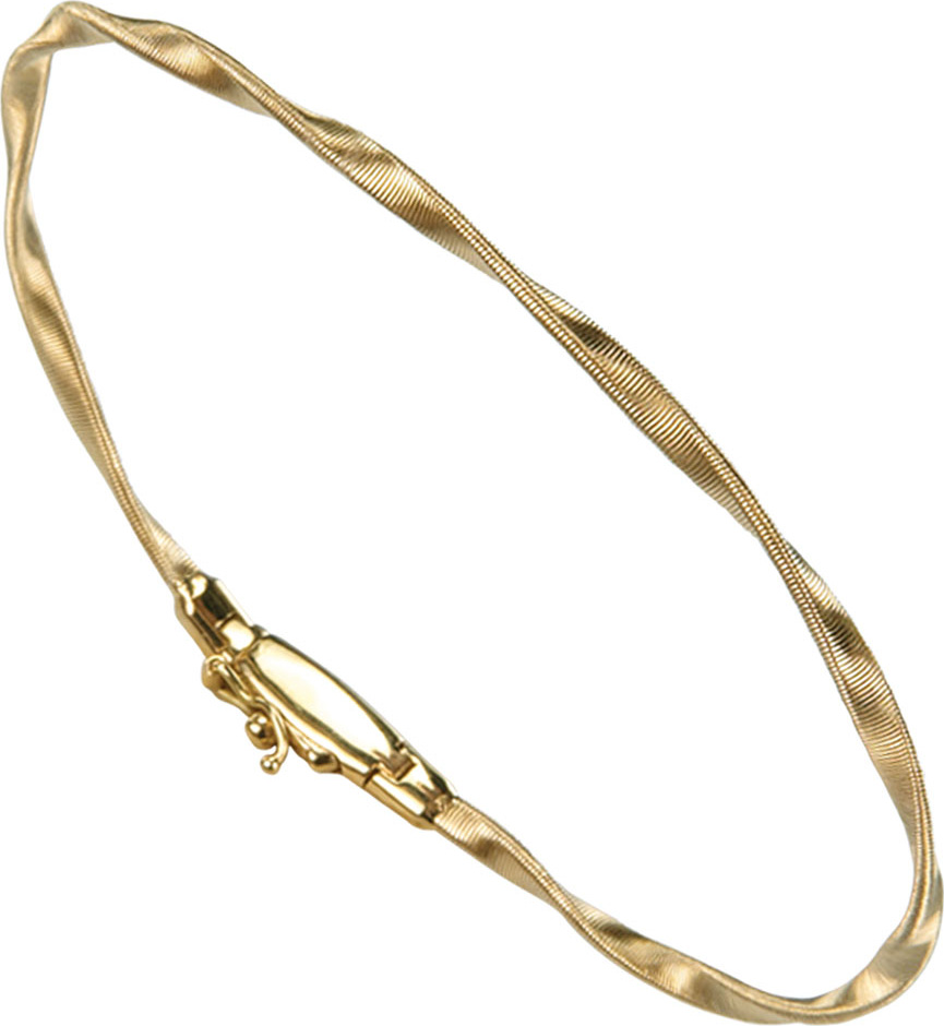 Marco Bicego Marrakech 18k Gold Twisted Bangle Bracelet