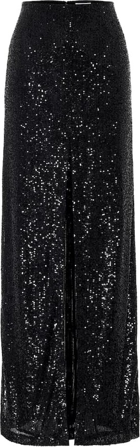 Galvan Modern Love sequined maxi skirt