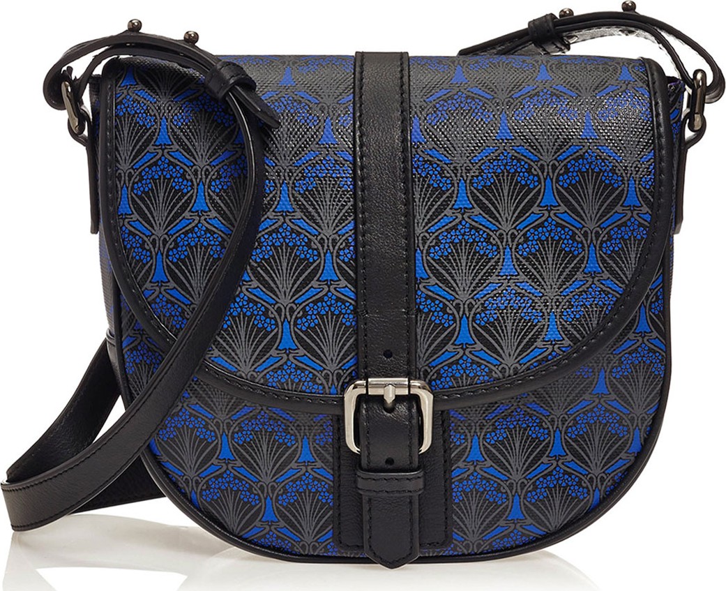 Liberty London Carnaby Iphis Printed Crossbody Bag, Dark Blue