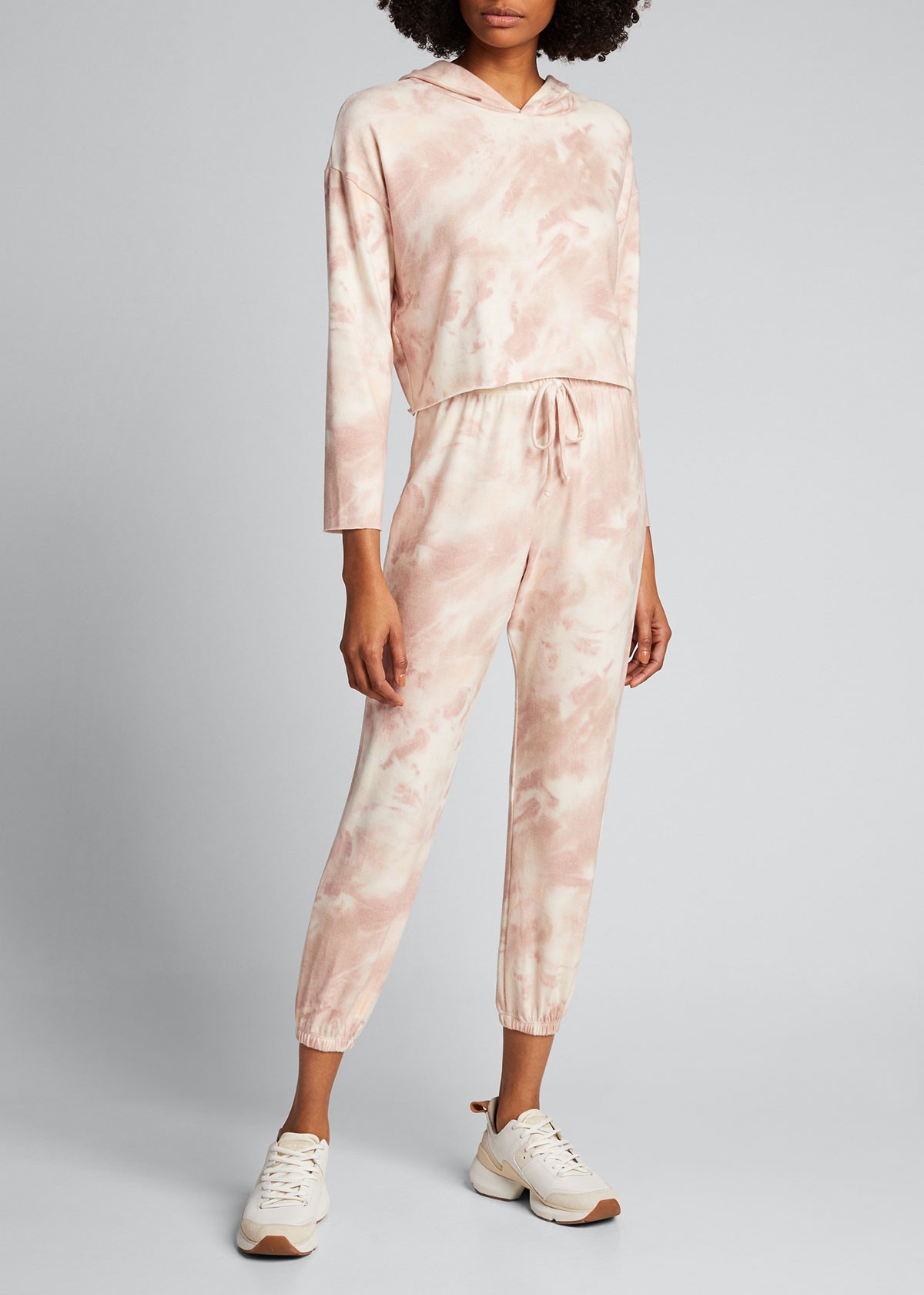 ONZIE Weekend Cropped Tie-Dye Hoodie